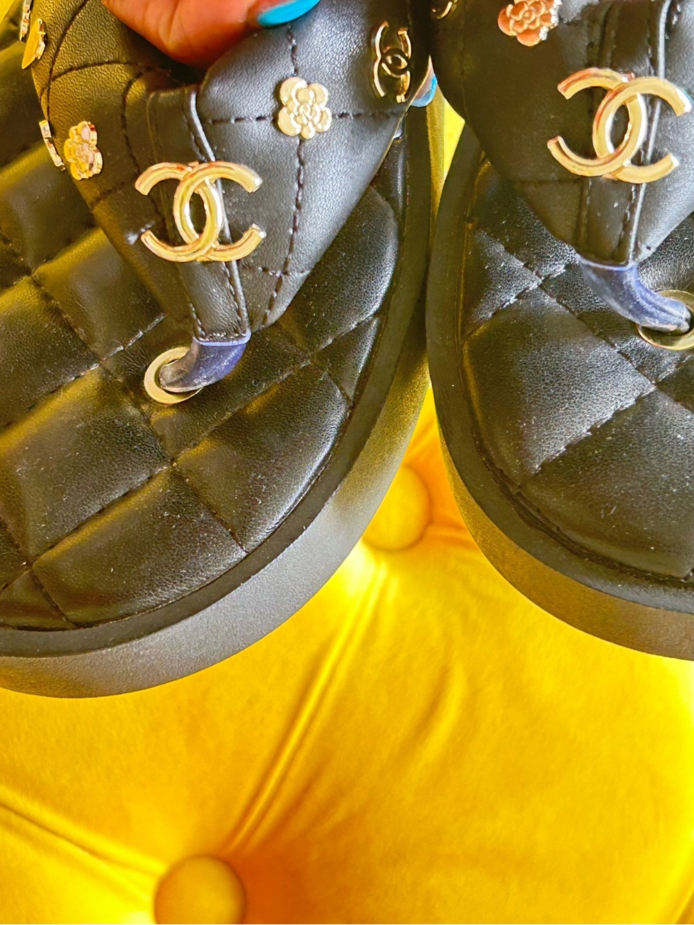 SOLD.  SOLD.  SOLD. 
Chanel Leather Flip Flops - Picture 9 of 9